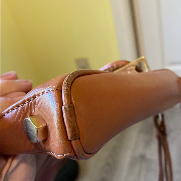 Rebecca Minkoff M.A.C. Brown Crossbody Bag with Gold Chain - Picture 4 of 8